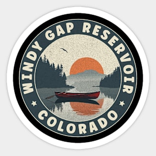 Windy Gap Reservoir Colorado Sunset Sticker